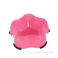 Candy Color Water and Food Plastic Dog Bowl